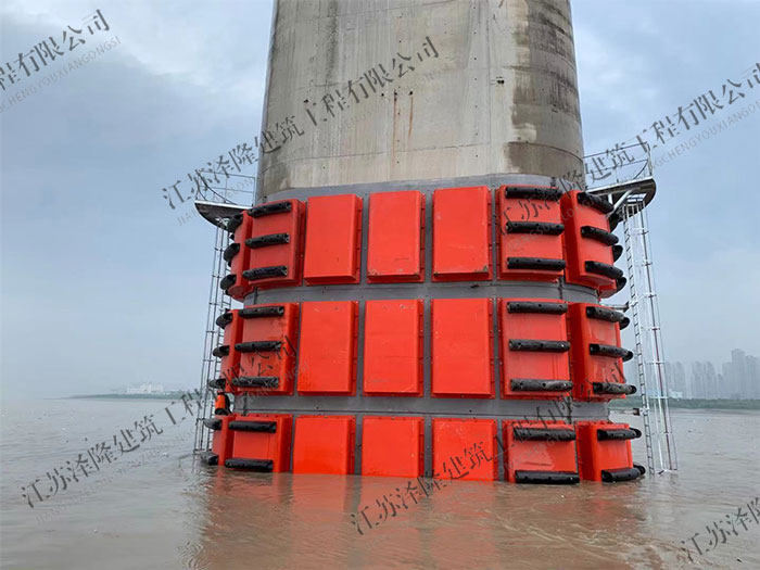 杭深高铁温州瓯江铁路桥固定式防撞设施